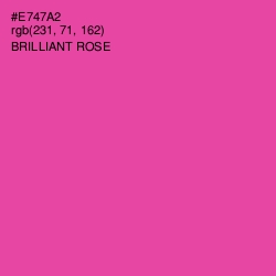 #E747A2 - Brilliant Rose Color Image
