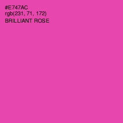 #E747AC - Brilliant Rose Color Image
