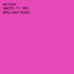 #E747B7 - Brilliant Rose Color Image