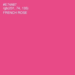 #E74A87 - French Rose Color Image