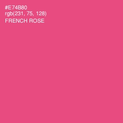 #E74B80 - French Rose Color Image