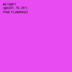 #E74BF1 - Pink Flamingo Color Image