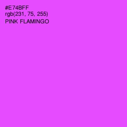 #E74BFF - Pink Flamingo Color Image