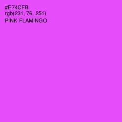 #E74CFB - Pink Flamingo Color Image