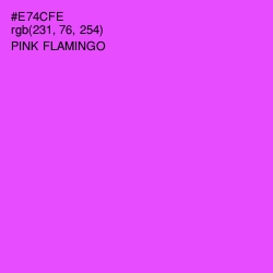 #E74CFE - Pink Flamingo Color Image