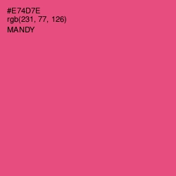 #E74D7E - Mandy Color Image