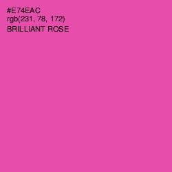 #E74EAC - Brilliant Rose Color Image