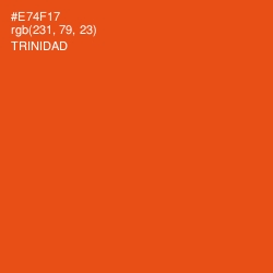 #E74F17 - Trinidad Color Image