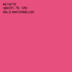 #E74F7E - Wild Watermelon Color Image