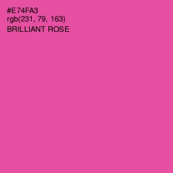 #E74FA3 - Brilliant Rose Color Image