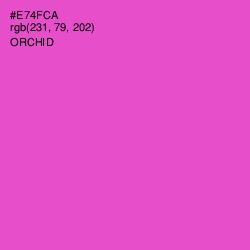 #E74FCA - Orchid Color Image
