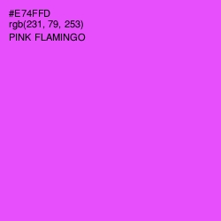 #E74FFD - Pink Flamingo Color Image