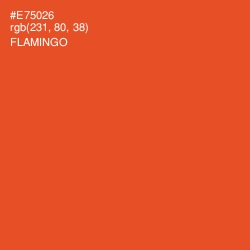 #E75026 - Flamingo Color Image