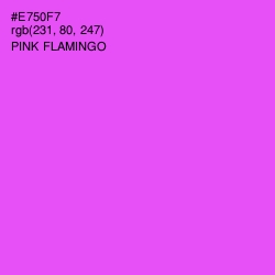 #E750F7 - Pink Flamingo Color Image