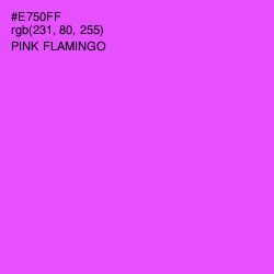 #E750FF - Pink Flamingo Color Image