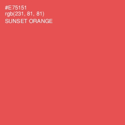 #E75151 - Sunset Orange Color Image