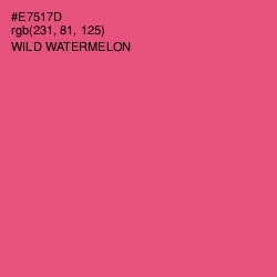 #E7517D - Wild Watermelon Color Image