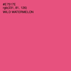 #E7517E - Wild Watermelon Color Image