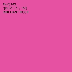 #E751A2 - Brilliant Rose Color Image