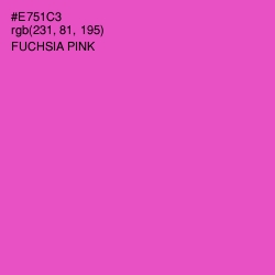 #E751C3 - Fuchsia Pink Color Image