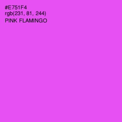 #E751F4 - Pink Flamingo Color Image