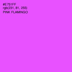 #E751FF - Pink Flamingo Color Image