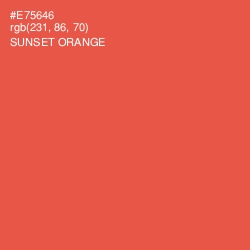 #E75646 - Sunset Orange Color Image