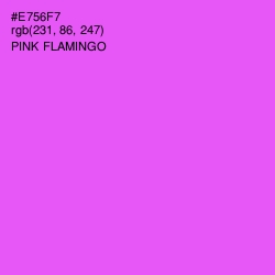 #E756F7 - Pink Flamingo Color Image