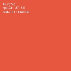 #E75740 - Sunset Orange Color Image