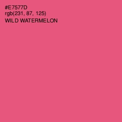 #E7577D - Wild Watermelon Color Image