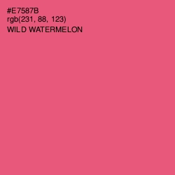 #E7587B - Wild Watermelon Color Image