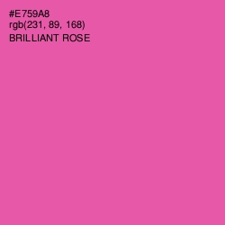 #E759A8 - Brilliant Rose Color Image