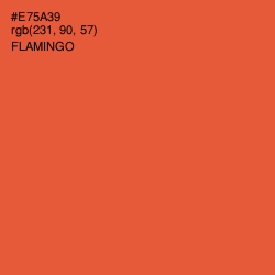 #E75A39 - Flamingo Color Image