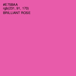 #E75BAA - Brilliant Rose Color Image