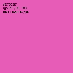 #E75CB7 - Brilliant Rose Color Image