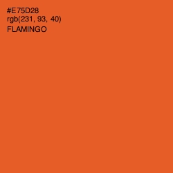 #E75D28 - Flamingo Color Image