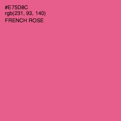 #E75D8C - French Rose Color Image