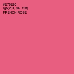 #E75E80 - French Rose Color Image