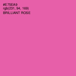 #E75EA9 - Brilliant Rose Color Image