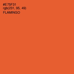 #E75F31 - Flamingo Color Image