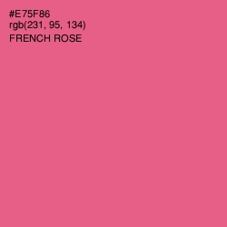 #E75F86 - French Rose Color Image