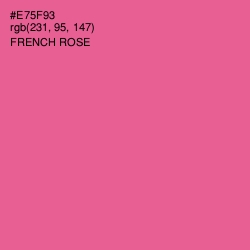 #E75F93 - French Rose Color Image