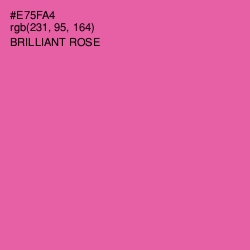 #E75FA4 - Brilliant Rose Color Image