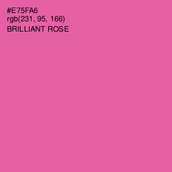 #E75FA6 - Brilliant Rose Color Image