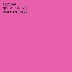 #E75FAA - Brilliant Rose Color Image