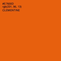 #E7600D - Clementine Color Image