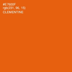 #E7600F - Clementine Color Image