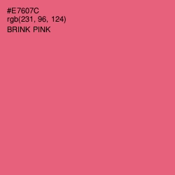 #E7607C - Brink Pink Color Image
