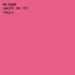 #E76089 - Froly Color Image