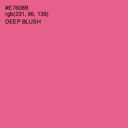 #E7608B - Deep Blush Color Image